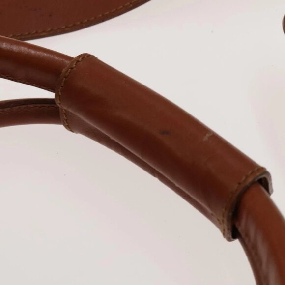 FENDI Pecan Canvas Boston Bag PVC Black Brown Auth hk2948 - Picture 9 of 16